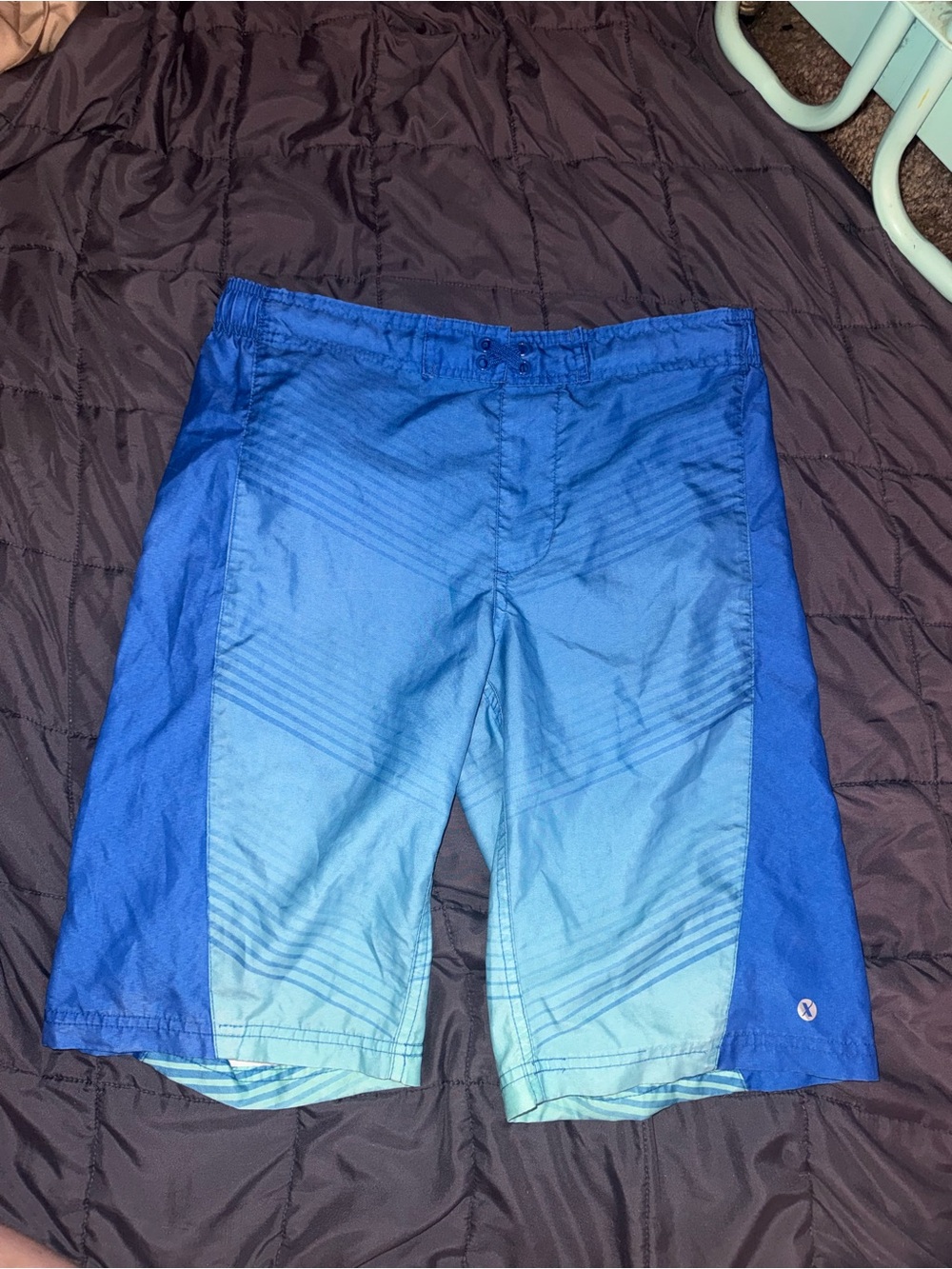 Xersion Blue Gradient Boys Swim Trunks